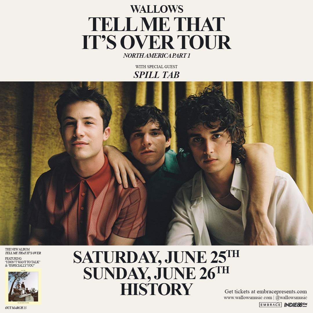 Wallows Tell Me That It’s Over Tour Embrace Presents