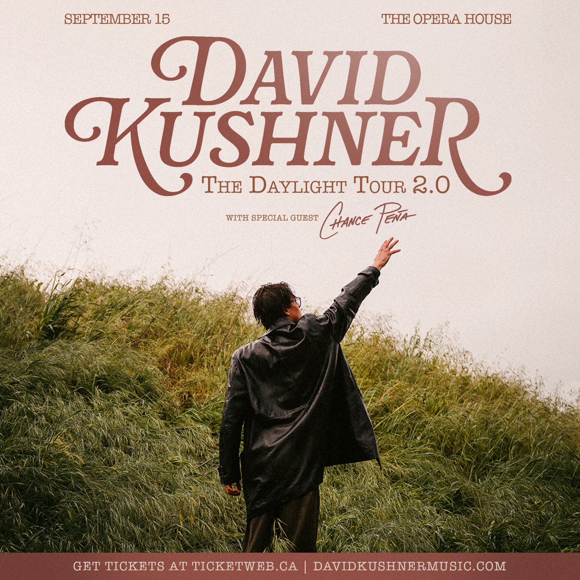 DAVID KUSHNER The Daylight Tour 2.0 Embrace Presents